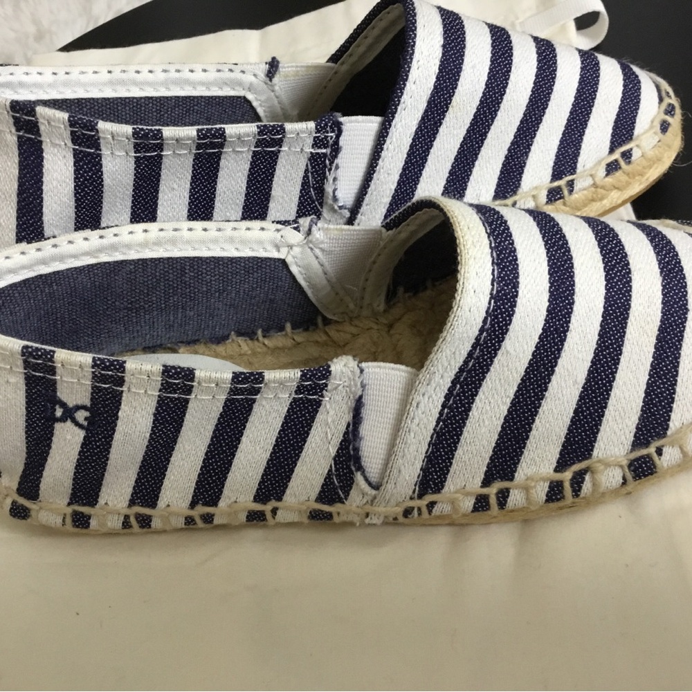 Dolce & Gabbana Navy and White Striped Canvas Espadrilles - Picture 3 of 8